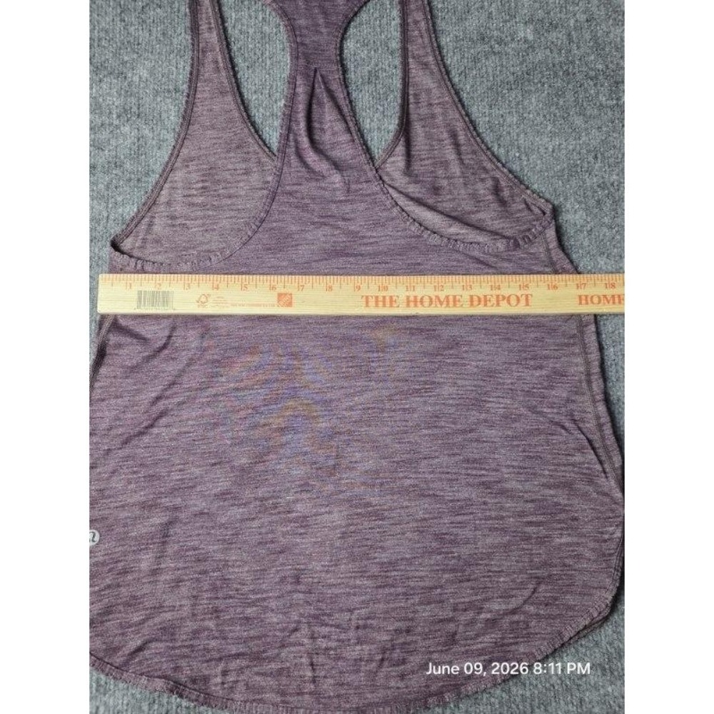 Lululemon Womens Space Purple Racerback Tank Top Lightweight Stretch 8-estimated - Picture 3 of 4